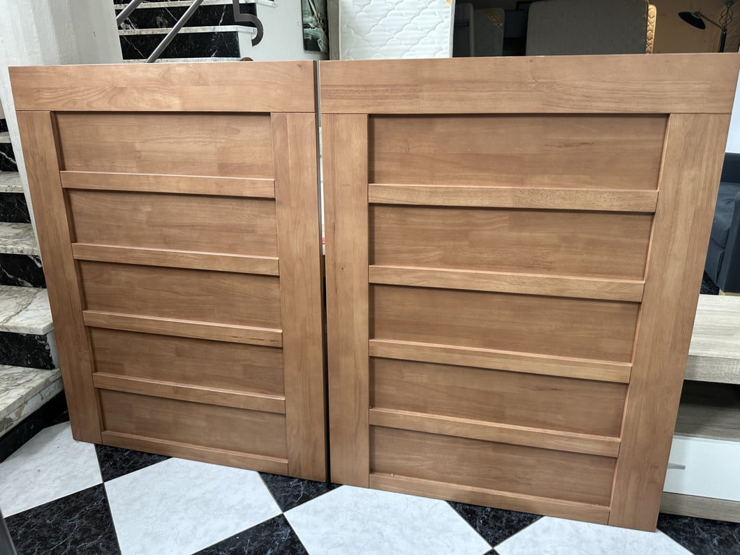 1060 - Wooden headboards for single beds, very good condition and good quality! ONE SOLD! ONE REMAINING, FOR 65€. Matching bedside available Ref#1059