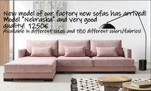 Load image into Gallery viewer, 1001 - WE ARE NOW SELLING OUR DISPLAY SOFA! FACTORY NEW! NEW PRICE IS 1250€, DISPLAY 950€! IN PERFECT CONDITION! (Sides: 282cm and 195cm)