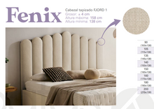 Cargar imagen en el visor de la galería, ***NEW!!*** NO SOLO PATAS " FENIX" - Padded headboard. 138cm high, 4cm thick. All sizes and colors available! Price starting from 430€.