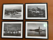 Load image into Gallery viewer, 1218 - Set of 4 small photos of Stockholm, Sweden. (each frame is 25cm x 19cm)
