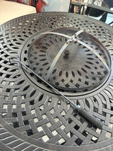 Cargar imagen en el visor de la galería, 1008 - BBQ lounge set! (Four armchairs + cushions + table with BBQ in the middle!) (Table is 124cm across) RESERVED!