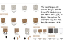 Cargar imagen en el visor de la galería, 3000 - ****FACTORY NEW**** - We are now stocking these high quality Valencian made bedsides (with matching headboards and chest of drawers). Heavy and solid and endorsed with the quality seal. Bedsides around 145€ each.