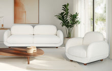Load image into Gallery viewer, 1903 - **FACTORY NEW** Bouclé sofa (220cm) + chair = 1795€ for both!