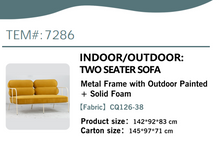 Cargar imagen en el visor de la galería, 1902 - **FACTORY NEW** Outdoor / Indoor sofa suite. = 1495€ for both! (Armchair also available)
