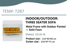 Cargar imagen en el visor de la galería, 1902 - **FACTORY NEW** Outdoor / Indoor sofa suite. = 1495€ for both! (Armchair also available)