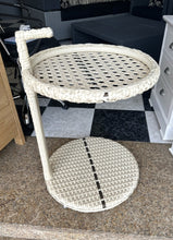 Load image into Gallery viewer, 1136 - Rattan trolley (52cm across, 78cm high)
