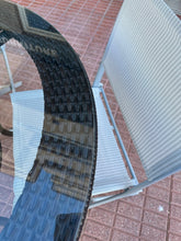 Load image into Gallery viewer, 1012 - Outdoor round table (100cm across) and 4 chairs. Good conditon!
