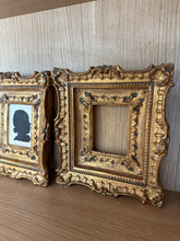 Load image into Gallery viewer, 1067  - Four small vintage golden frames (20cm x 25cm.  17cm x 20cm)  20€ for all 4!
