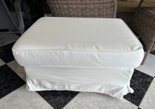 Load image into Gallery viewer, 1195 - Large foot rest with storage. (we have TWO in stock, one with less good condition that is sold for 45€)  65€  (82cm x 42cm, 44cm high)

