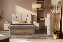 Cargar imagen en el visor de la galería, *** RAMIS - High quality Valencian made bedsides (with matching headboards and chest of drawers). Heavy and solid and endorsed with the quality seal. Bedsides around 145€ each. MATCHING CANAPE (UNDER BED BASES) AS WELL.