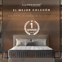 Load image into Gallery viewer, LA PREMIER'S BEST SELLER "EMOTION" - VOTED AS THE BEST MATTRESS OF 2022 BY EMC (SEE TEXT). Pocket springs with one COOLING SIDE for summer and one WARM SIDE for winter! Price starting from 624€.