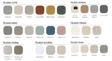 Cargar imagen en el visor de la galería, LA PREMIER "CANAPÉ 3000" - Canapé (lift up base) on legs! Fabric. More colors available (click!) Made in Spain, 2 years warranty. Assembly and delivery free!