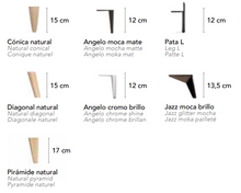 Cargar imagen en el visor de la galería, LA PREMIER "CANAPÉ 3000" - Canapé (lift up base) on legs! Fabric. More colors available (click!) Made in Spain, 2 years warranty. Assembly and delivery free!