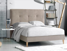 Load image into Gallery viewer, *****NEW!!***** - LA PREMIER &quot;PARIS&quot; - 120cm high, 8cm thick. Fabric or Faux leather. Available in different colors (click to see more!)! 145cm (135/140cm bed) = 202€, 160cm (150cm bed) = 242€, 190cm (180cm bed) = 266€
