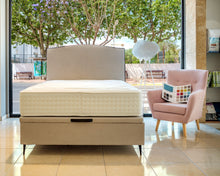 Cargar imagen en el visor de la galería, LA PREMIER "CANAPÉ 3000" - Canapé (lift up base) on legs! Fabric. More colors available (click!) Made in Spain, 2 years warranty. Assembly and delivery free!