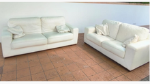Cargar imagen en el visor de la galería, 1001 - High quality leather sofa suite! (Two-seater: 175cm wide, 90cm deep + Three-seater: 210cm wide, 90cm deep) In good condition!  695€ for both!
