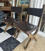 Load image into Gallery viewer, 1029 - Very nice solid traditional Castilian dining table (200cm x 80cm) + 6 chairs. All in very good condition!
