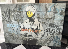 Load image into Gallery viewer, 1083 - Banksy canvas picture (142cm x 100cm)
