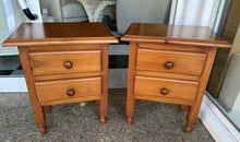 Load image into Gallery viewer, 1178 - Pine bedside tables (45cm x 32cm, 55cm high). 75€ for both
