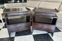 Load image into Gallery viewer, 1089 - Wooden bedside tables (51cm x 35cm, 59cm) 125€ for both.
