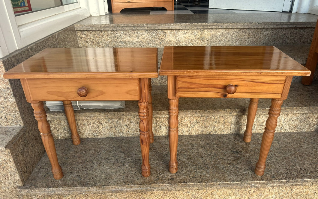 1084 - Two bedside tables (50cm x 34cm, 50cm high). 75€ for both!