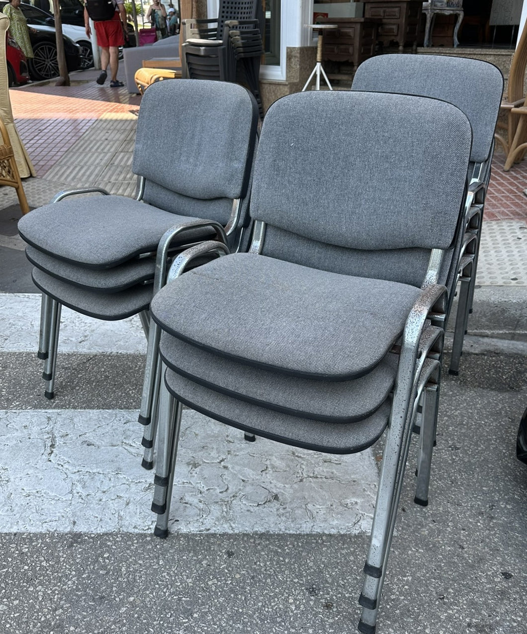 1186 - Set of 10 chairs! (not in perfect condition!) 95€ for 10!