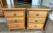 Load image into Gallery viewer, 1147 - Pine bed side tables (40cm x 35cm, 53cm high( 85€ for both!

