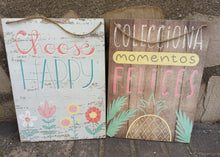 Load image into Gallery viewer, 1211 - Set of two wooden pictures(   )  15€ for both!
