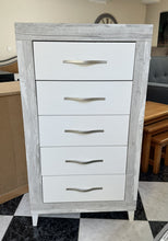 Load image into Gallery viewer, 1096 - Tall chest of drawers (matching set ref#1095) (61cm x 40cn, 110cm high)
