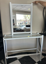 Cargar imagen en el visor de la galería, 1065 - Console table (110cm x 32cm, 84cm high) + mirror (65cm x 91cm)
