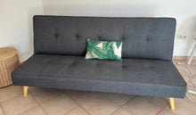 Cargar imagen en el visor de la galería, 1082 - Click clac bed sofa in good condition. (Sofa: 190cm, Bed: 190cm x 105cm)
