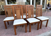 Cargar imagen en el visor de la galería, 1165 - Eight good quality dining chairs in very good condition!  265€ for all 8!
