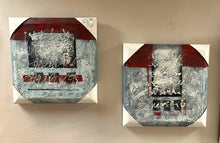 Cargar imagen en el visor de la galería, 1230 - Two paintings (both are 40cm x 40cm. (new, still have the protective corners on them) 20€ each.
