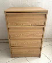 Load image into Gallery viewer, 1163 - Large bedside / small chest of drawers (50cm x 46cm, 76cm high)
