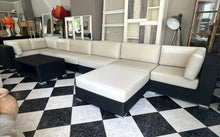 Load image into Gallery viewer, 1000 - VERY LARGE 9-piece high quality rattan sofa suite in very good condition! The modules can be arranged in different positions, and they are each 93cm wide. ALL pieces for 995€!
