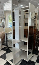 Load image into Gallery viewer, 1136 - 360° rotating full-length mirror, coat rack &amp; shelving units. 85€ each. (35cm x 35cm, 172cm high)
