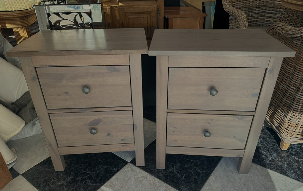 1169 - Two bedside tables, 35€ each. (55cm x 40cm, 67cm high) 1 SOLD!! !