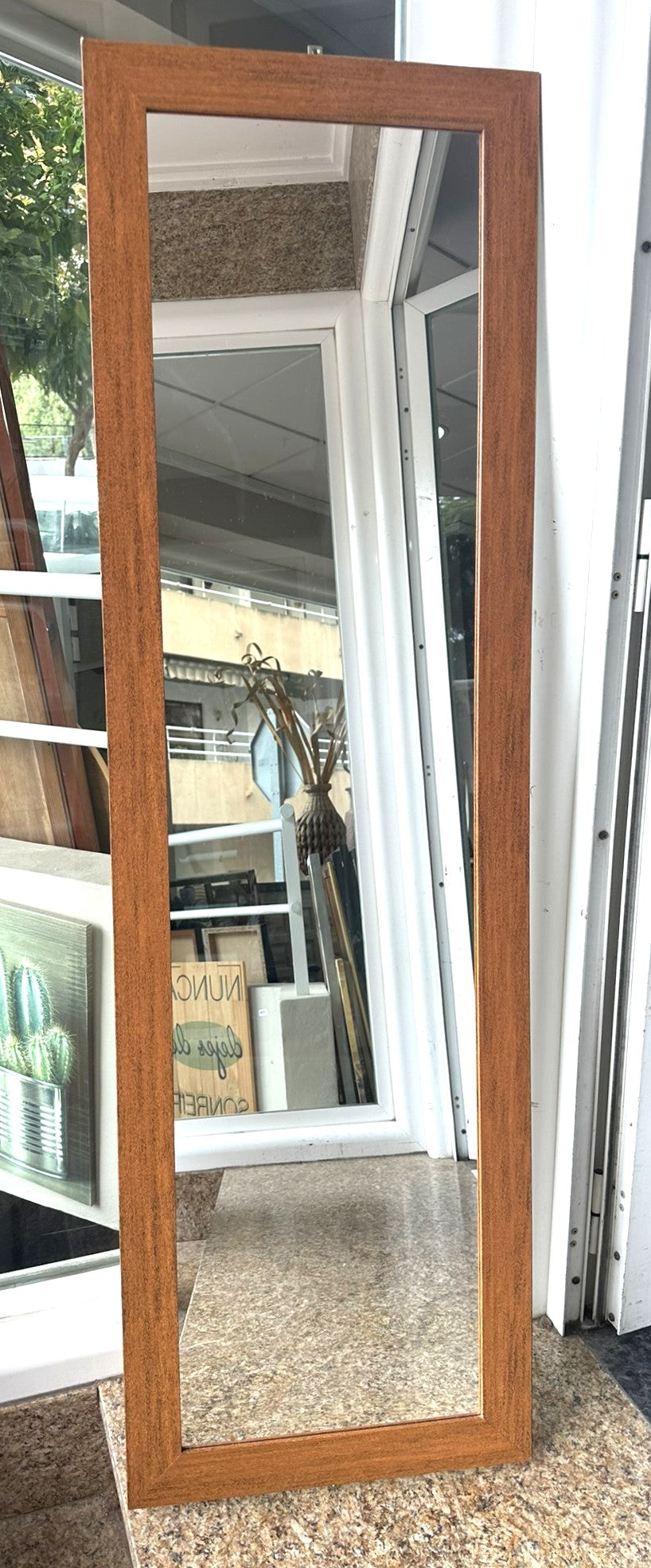 1200 - Wooden mirror (46cm x 152cm)