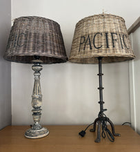 Load image into Gallery viewer, 1160 - Large rattan lamps. (68cm) 35€ each.
