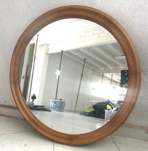 Load image into Gallery viewer, 1202 - Wooden mirror (70cm across)
