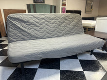 Load image into Gallery viewer, 1116 - BED sofa, (mattress behind the grey cover is in very good condition!) (Sofa: 195cm. Bed: 145cm x 195cm)
