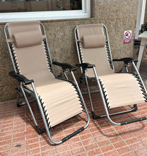 Load image into Gallery viewer, 1148 - Two sun chairs with cushions (Click to see photo!!) 85€ for both!
