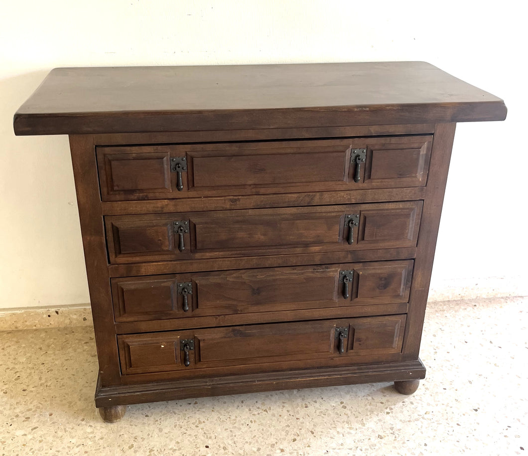 1044 - Castilian chest of drawers (90cm x 40cm, 73cm high) (we have TWO in stock!)
