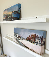 Cargar imagen en el visor de la galería, 1204 - Two small canvas paintings. (each: 50cm x 21cm) 50€ for both
