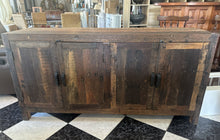Load image into Gallery viewer, 1003 - Large solid rustic sideboard (WE HAVE TWO IN STOCK!!!). (170cm x 46cm, 86cm) Not very good photos, must be seen!  395€ each.
