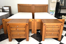 Load image into Gallery viewer, 1003 - Two single complete beds with two bedside tables! All in very good condition! (90cm x 190cm)
