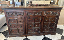 Cargar imagen en el visor de la galería, 1010 - Rustic solid heavy sideboard (150cm x 50cm, 90cm high)
