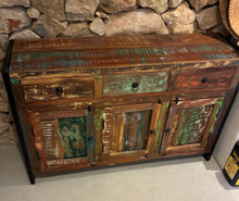 Load image into Gallery viewer, 1008 - Rustic sideboard (121cm x 36cm, 77cm high)
