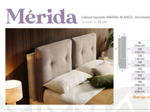 Cargar imagen en el visor de la galería, ***NEW!!*** NO SOLO PATAS "MÈRIDA" - Padded headboard. 125cm high, 20cm thick. All sizes and colors available! Price starting from 475€.
