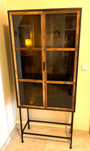 Load image into Gallery viewer, 1030 - Display cabinet industrial style (80cm x 40cm, 181cm high)

